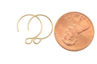 Gold Filled Earring Hoop Ear Wire 13mm - 14/20 Gold Filled- USA Product 6 pieces per order- 3 pairs