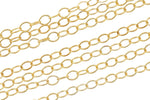 1.3mm ROUND Gold-filled Chain 3 feet or 20 feet - - USA Made gold filled Permanent Jewelry Chain