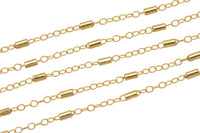 Gold Filled Satellite Round Tubed Chain, Wholesale, USA Made, Chain by foot Permanent Jewelry Chain