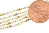 Gold Filled Satellite Round Tubed Chain, Wholesale, USA Made, Chain by foot Permanent Jewelry Chain