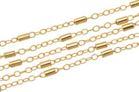Gold Filled Satellite Round Tubed Chain, Wholesale, USA Made, Chain by foot Permanent Jewelry Chain