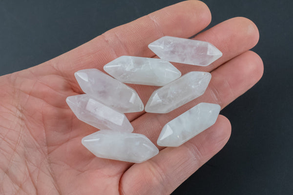 1 Pc NATURAL Quartz Crystal Double Point---Perfect for Decoration!--- Average size 30mm