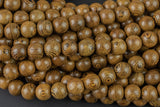 Natural Wenge Wood. 6mm or 8mm or 10mm Round-Full Strand 15.5 inch Strand Gemstone Beads