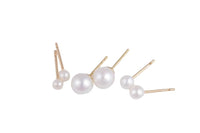 Dainty Freshwater Pearl Stud AAA Quality- Gold Filled Disc Earring Stud- 14/20 Gold Filled- USA Product- 3mm- 12mm