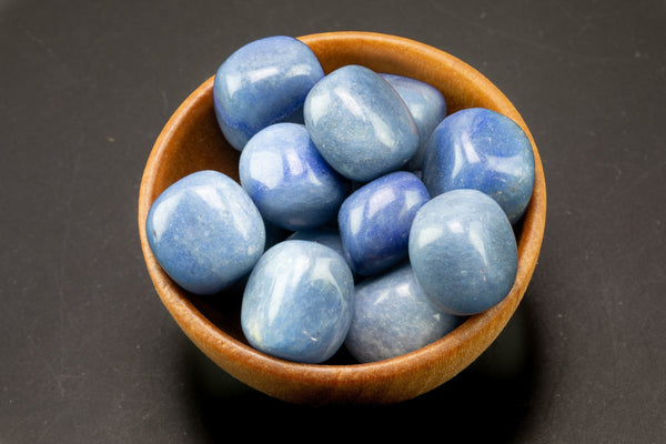 Blue Aventurine Tumbled Nuggets- 100 grams-3.5 ounces - .5 inch-1.5 inch Size