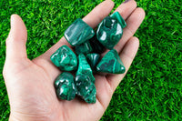 Natural Malachite Tumbled Nuggets Small Medium Large 1 pc