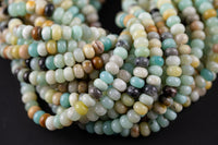 Natural AMAZONITE roundel smooth 8mm Full 15.5 Inch Strand Gemstone Beads