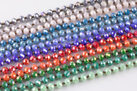 8mm Knotted crystal necklaces Special Colors - Long Hand-Knotted Crystal- Approximately 36-39"