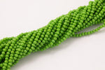 4mm Crystal Spring Green Beads Rondelle - 2 or 5 or 10 STRANDS