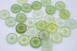 Natural Jade Donut Circle Pi Stone Pendant