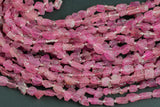 Natural New Organic Cut Matte Rough Raw Unpolished Pink Tourmaline Nugget Beads 15.5" Strand Gemstone Beads