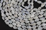 Natural Rainbow Moonstone Oval Shape Beads 15.5" Strand Gemstone Beads-9x15mm