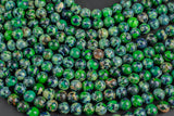 Mosaic Jasper Smooth Round Beads 4mm 6mm 8mm 10mm Aka Snake Skin Jasper Terra Jasper 15.5" Strand