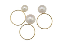 Stackable Freshwater Pearl USA 14k Gold Filled Ring- 3mm, 4mm, 6mm, 8mm 10mm, 12mm.