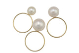Stackable Freshwater Pearl USA 14k Gold Filled Ring- 3mm, 4mm, 6mm, 8mm 10mm, 12mm.