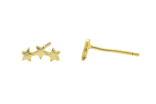 Star Stud- Sterling Silver Earring- Stud Earing Style- 8mm