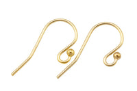 Gold Filled Ear Wire Ball End- 14/20 Gold Filled- USA Product-22mm- 2 pieces per order- 1 pair