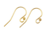 Gold Filled Ear Wire Ball End- 14/20 Gold Filled- USA Product-22mm- 2 pieces per order- 1 pair