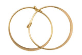 Gold Filled Flat Hoop Earring- 14/20 Gold Filled- USA Product-15mm-20mm-25mm- 2 pieces per order- 1 pairs