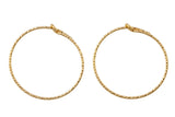 Gold Filled Sparkle Hoop Earing- 14/20 Gold Filled- USA Product-20mm-30mm-45mm- 2 pieces per order- 1 pairs