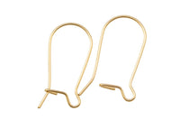 4 pcs (2 Pairs) Gold Filled Kidney Earring Wire 11*22mm - 14/20 Gold Filled- USA Product-All Sizes