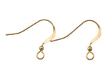 Gold Filled Earring Fish Hook Fishhook Wire Earwire 22mm - 14/20 Gold Filled- USA Product-All Sizes 4 pcs (2 Pairs)