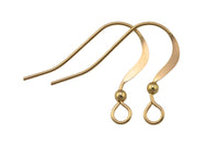 Gold Filled Earring Fish Hook Fishhook Wire Earwire 22mm - 14/20 Gold Filled- USA Product-All Sizes 4 pcs (2 Pairs)