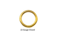 Gold Filled Closed Ring- 22 Gauge- 14/20 Gold FIlled- USA Made- Perfect for Fine Work- 10 pieces per order