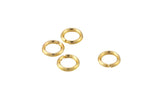 Gold Filled 5mm 6mm 7mm Round Split Ring- 14/20 Gold FIlled- USA Made- 4-8 Pieces per order- Spring Ring