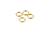 Gold Filled 5mm 6mm 7mm Round Split Ring- 14/20 Gold FIlled- USA Made- 4-8 Pieces per order- Spring Ring