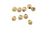 GOLD FILLED Corrugated Beads- 1420 Gold Filled- USA made