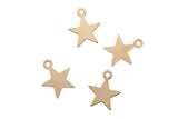 Gold Filled Star Charms and Connectors- 14/20 Gold Filled- USA Product-8mm- 4 pieces per order