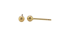 Gold Filled Ball Earring Stud- 14/20 Gold Filled- USA Product-3mm 4mm 5mm 6mm - with ring or without