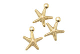 Gold Filled Starfish Charm - 14/20 Gold Filled- USA Product-8mm- 4 pieces per order