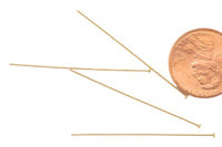 Gold Filled Head Pin Headpins - 24 Ga- 14/20 Gold Filled- USA Product-1.5 Inches- 10 pieces per order