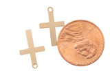 Gold Filled Cross Charms- 14/20 Gold Filled- USA Product-10x16mm- 2 pieces per order