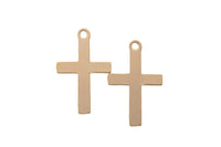 Gold Filled Cross Charms- 14/20 Gold Filled- USA Product-10x16mm- 2 pieces per order