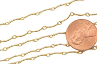 Gold Filled Satellite Curved Tubed Chain, Wholesale, USA Made, Chain by foot Permanent Jewelry Chain