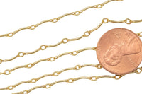 Gold Filled Satellite Curved Tubed Chain, Wholesale, USA Made, Chain by foot Permanent Jewelry Chain