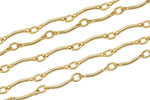 Gold Filled Satellite Curved Tubed Chain, Wholesale, USA Made, Chain by foot Permanent Jewelry Chain