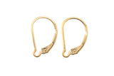 Gold Filled Leverback Interchangeable 16mm - 14/20 Gold Filled- USA Product-All Sizes 2 pcs (1 Pair)