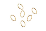 USA Gold Filled Oval Jump Ring- 22 Gauge- 14/20 Gold Filled- USA Made- Click and Lock Design- Perfect for Fine Work- 10pcs per order