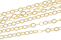 1.3mm-1.5mm USA Made gold filled FLAT chain 3 feet or 20 feet