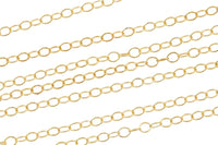 1.3mm ROUND Gold-filled Chain 3 feet or 20 feet - - USA Made gold filled Permanent Jewelry Chain