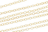 1.3mm ROUND Gold-filled Chain 3 feet or 20 feet - - USA Made gold filled Permanent Jewelry Chain