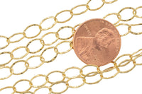 5.5mm Oval Chain Gold Fill Chain - Wholesale - By the Foot- 14/20 Permanent Jewelry Chain