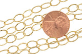 5.5mm Oval Chain Gold Fill Chain - Wholesale - By the Foot- 14/20 Permanent Jewelry Chain