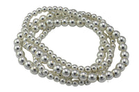 Dainty Silver Hematite Bracelet | Silver Bead Bracelet | Silver Ball Bracelet | Silver Hematite Beaded Bracelet