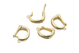 10x14mm 14K Gold Bail Enhancer Bracelet Necklace Jewelry Making Supply-2 pcs per order sku x1