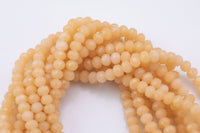 8mm Crystal Rondelle -1 or 5 or 10 STRANDS- Peach Nude